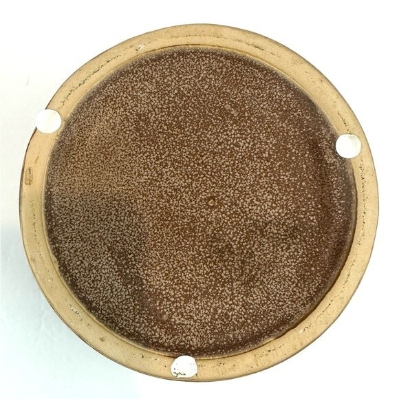 Sandy Brown Desert Sand Ceramic Urn Vase 9” x 6.5” - Picture 7 of 8